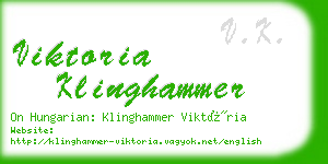 viktoria klinghammer business card